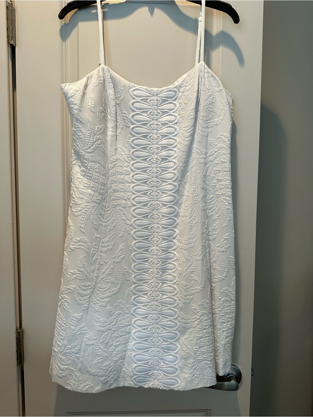 Lilly Pulitzer Perry Dress in Pineapple Pucker Jacquard Resort White